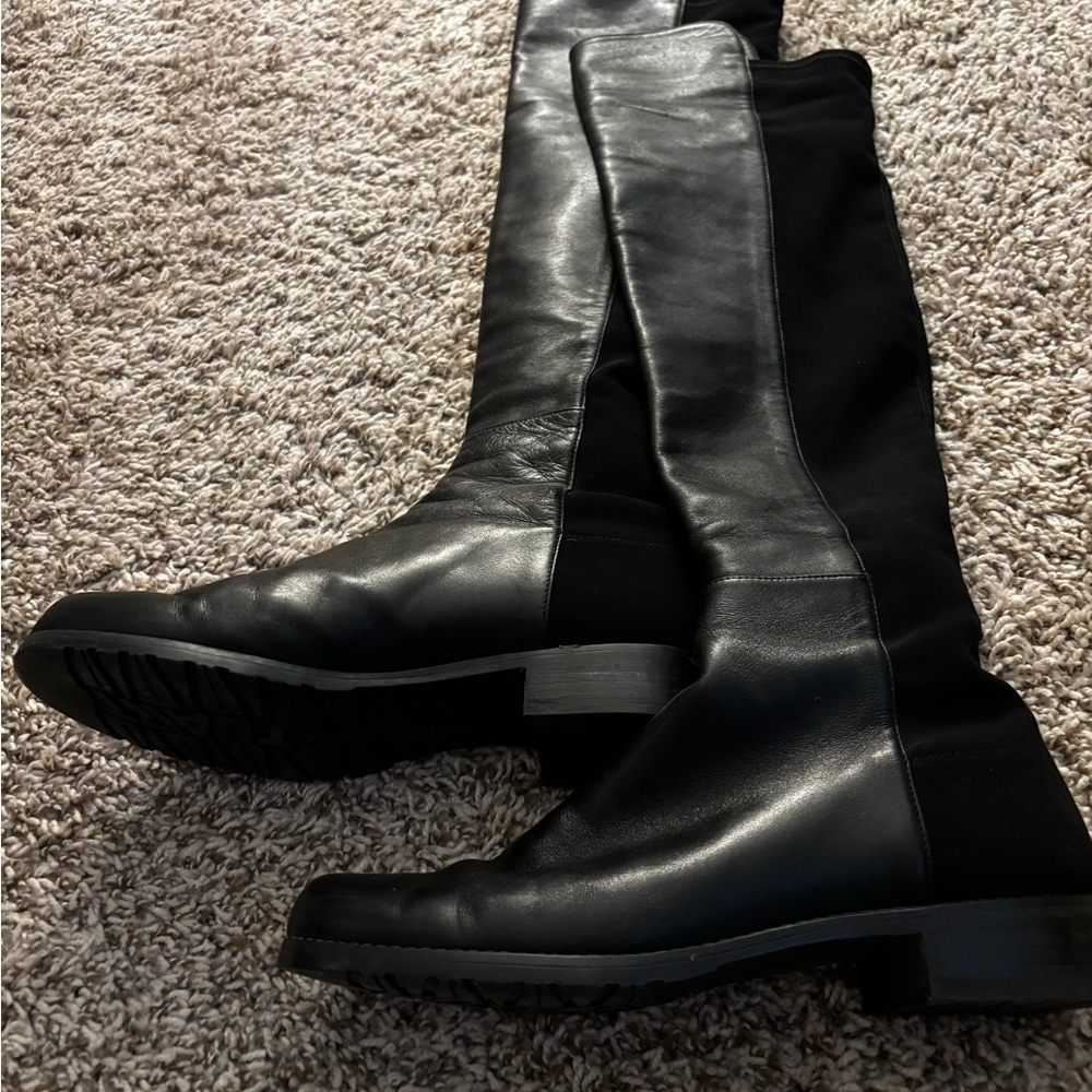 Stuart Weitzman black
over the knee Boots leather 8.5 - Picture 2 of 16